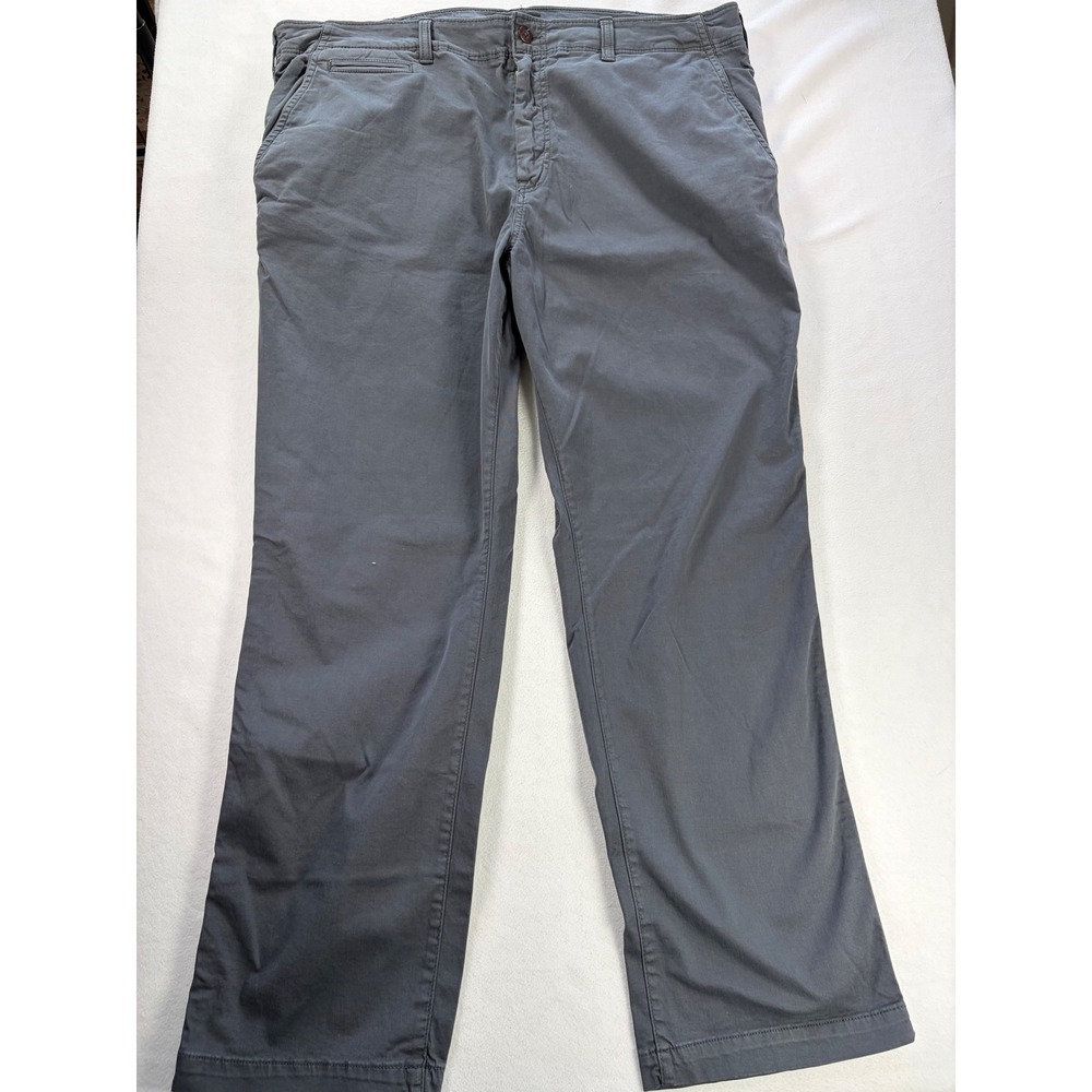American Eagle Extreme Flex Original Straight Chino Pants Grey 42x32 Mens